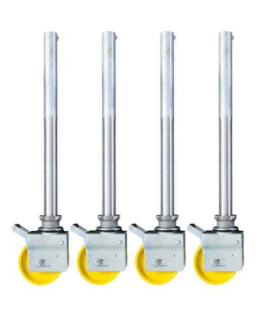 4 x Adjustable Legs and 6" Locking Castors