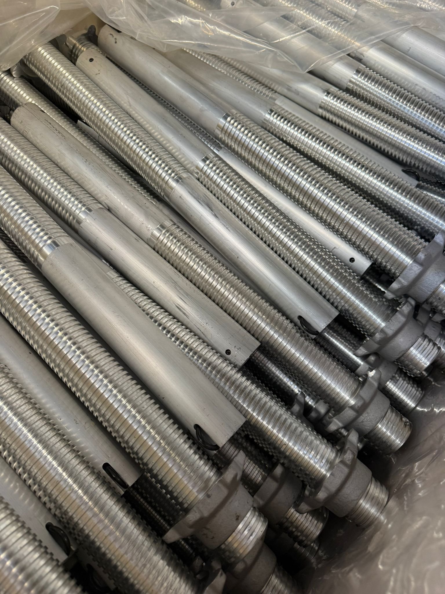 Adjustable steel support legs in stock and available from our warehouse for immediate delivery.