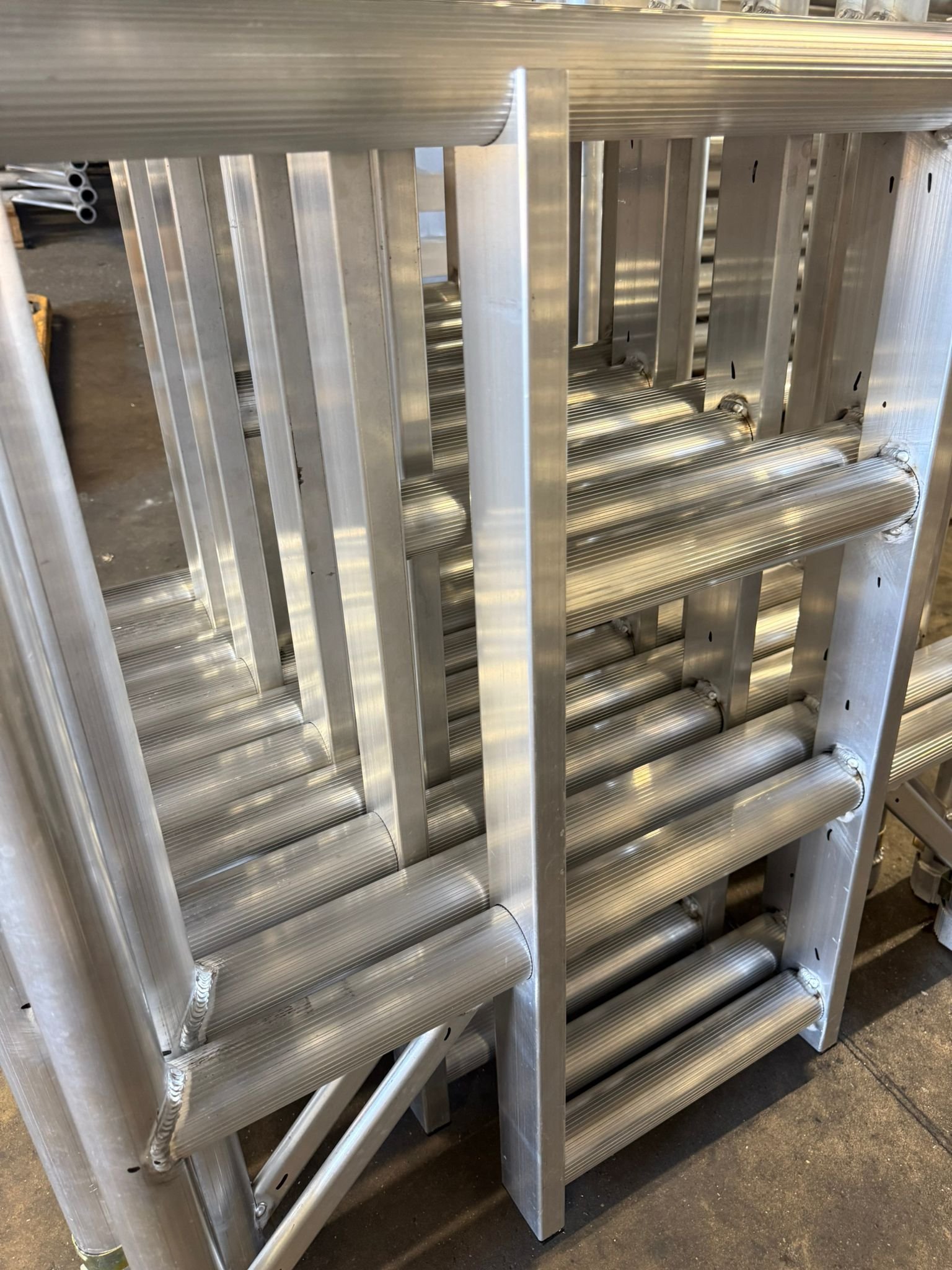 Scaffold ladder frames ready for dispatch from our warehouse across the UK.