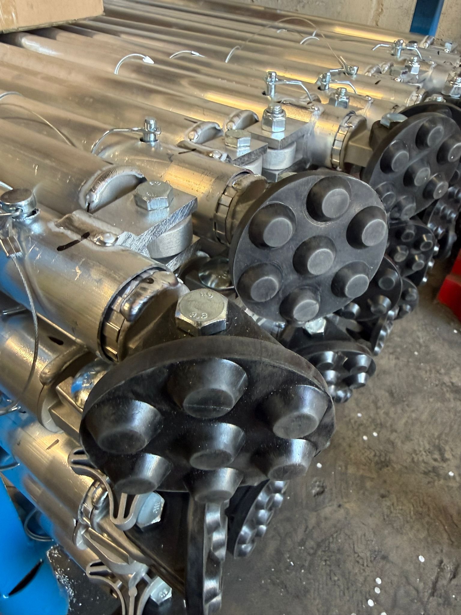 Scaffold stabilisers in stock and ready for dispatch from our warehouse across the UK.