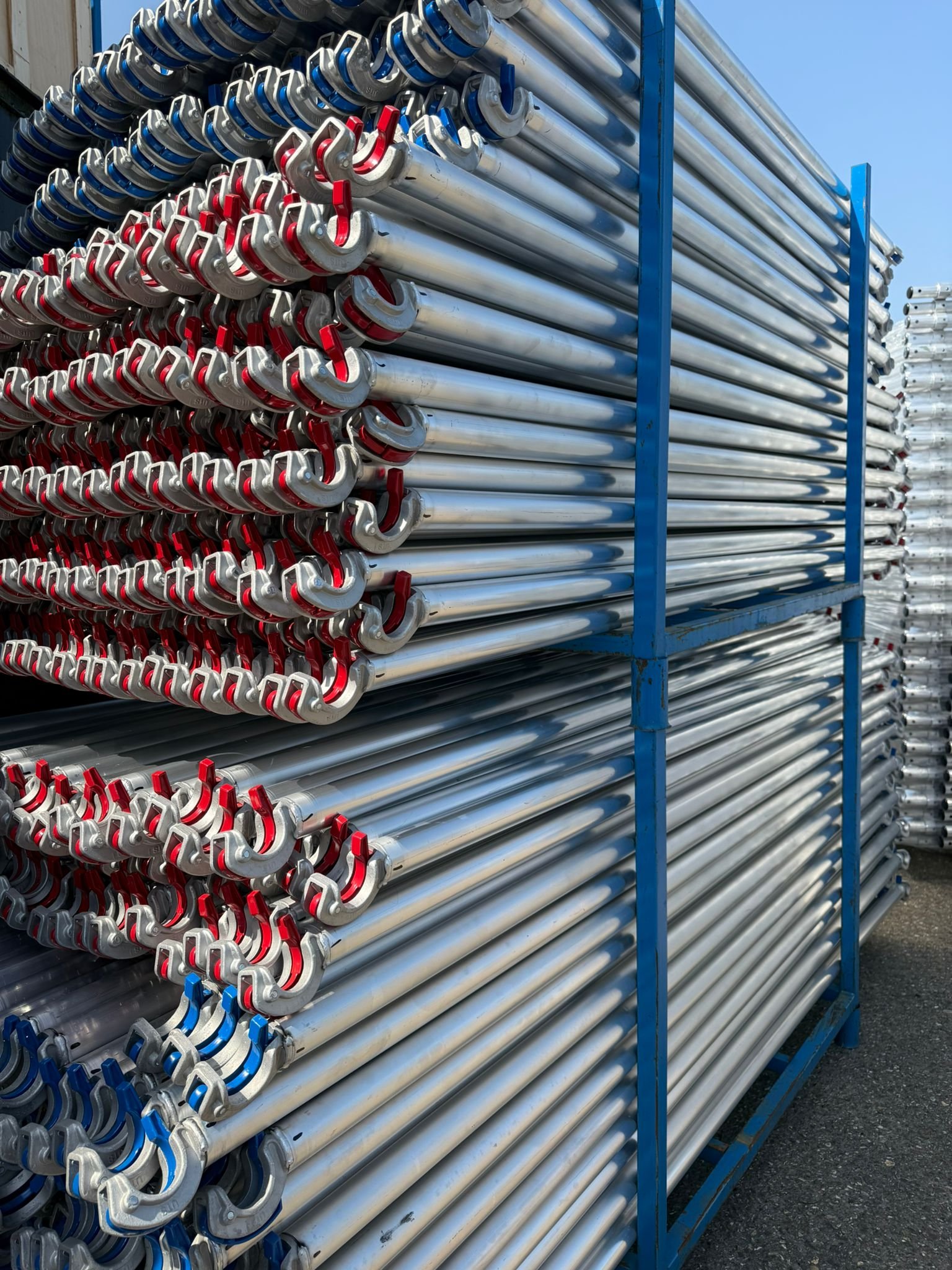 Folding toe boards stored in our warehouse and available for immediate UK delivery.