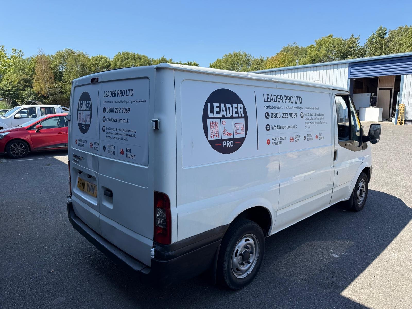 Our delivery truck fully loaded with scaffold equipment and ready to deliver across the UK.