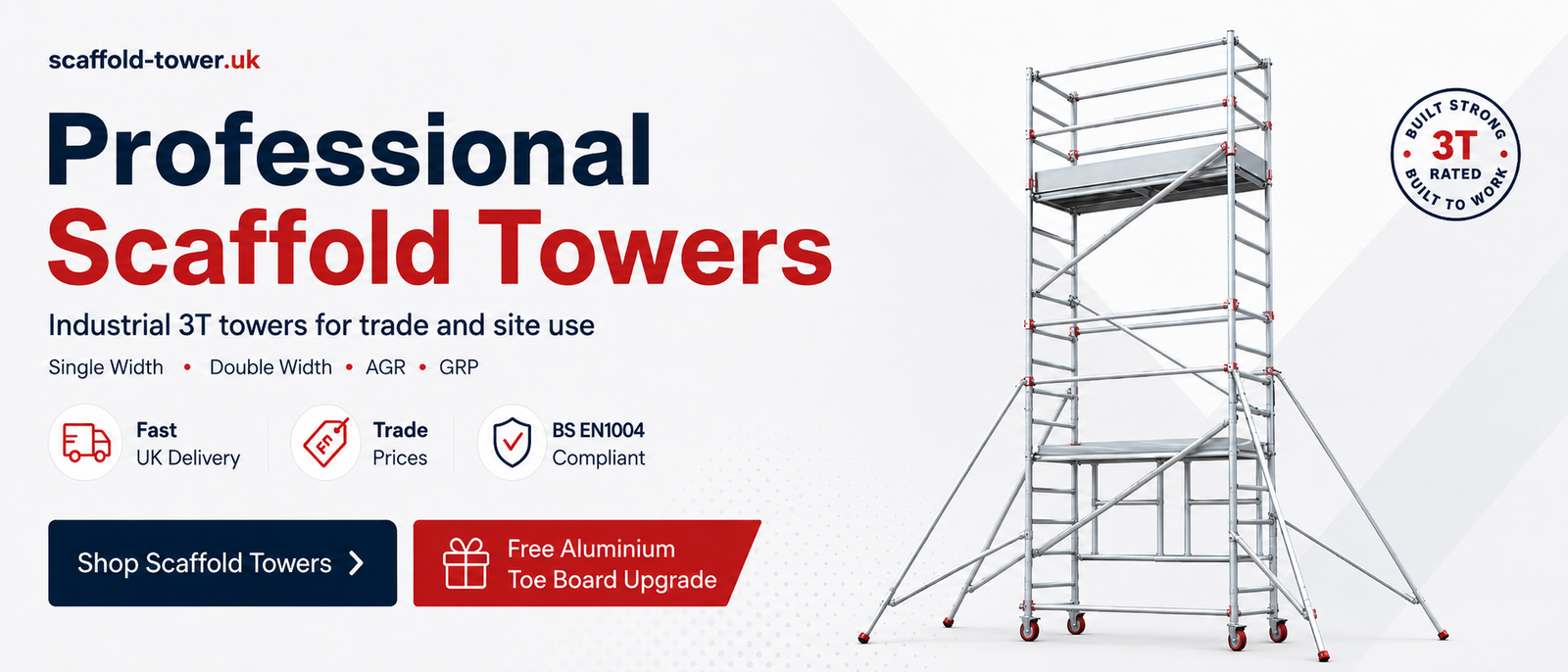 Leader Pro Scaffold Towers — professional aluminium scaffold towers and access equipment